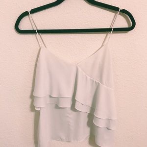 J Crew dressy white blouse